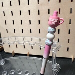 Handcrafted Nurse Life Beaded Pen